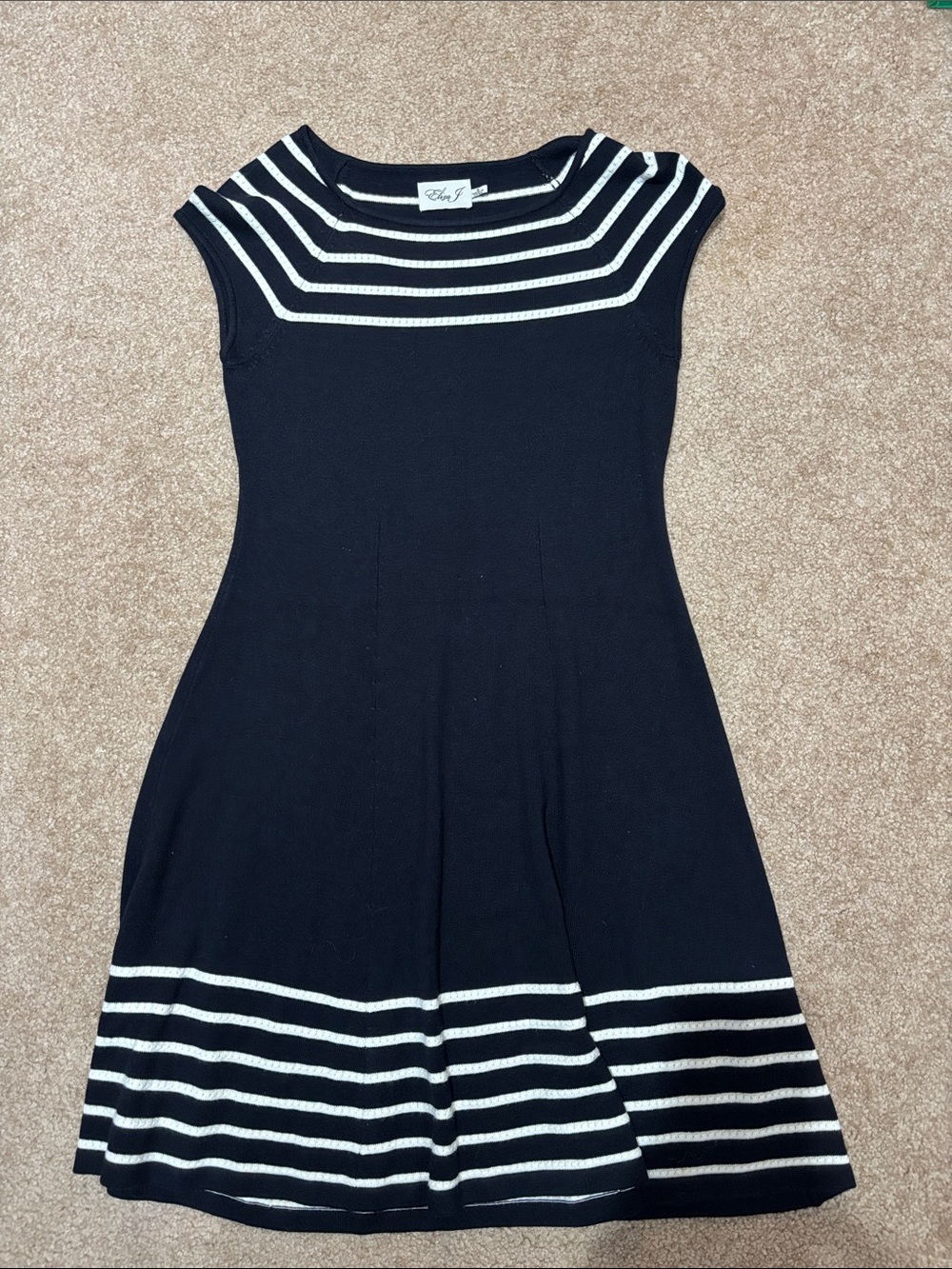 ALine Navy Sweater Dress
